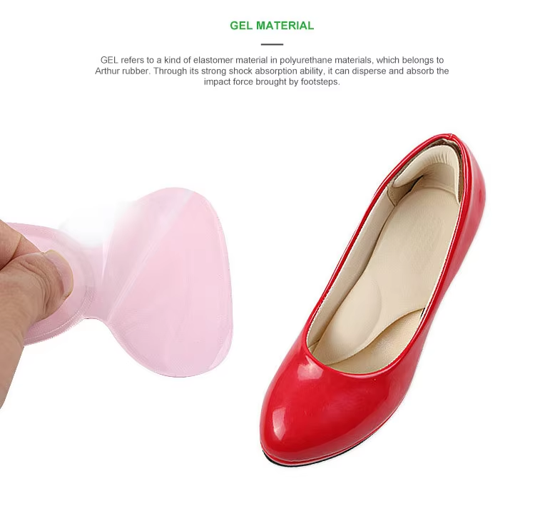 Gel heel inserts with a lycra sleeve for enhanced stability and all-day wear